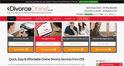 Desktop Screenshot of divorce-online.co.uk
