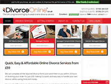 Tablet Screenshot of divorce-online.co.uk