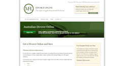 Desktop Screenshot of divorce-online.com.au
